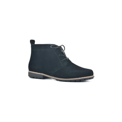 Women's White Mountain Auburn Lace Up Bootie by White Mountain in Black Suede (Size 8 1/2 M)