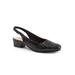 Women's Dea Woven Slingback by Trotters in Black (Size 8 1/2 M)