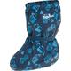 Playshoes Unisex Baby Regenvoeten met fleecevoering Stiefel, Blau Baustelle, Small EU