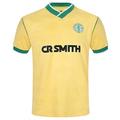 Celtic FC Official Gift Mens 1988 Centenary Away Retro Shirt Yellow Large