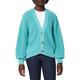 edc by Esprit Women's 081cc1i305 Cardigan Sweater, 380 / Aqua Green, M