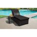 Barbados Wheeled Chaise Outdoor Wicker Patio Furniture and Side Table