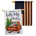 Angeleno Heritage Winter Yard 2-sided Polyester 2'4 x 3'4 ft. House Flag in Red/White | 40 H x 28 W in | Wayfair AH-XM-HP-137332-IP-BOAA-D-US20-AH