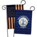 Breeze Decor Air Force Proud Daughter Airman 2-Sided Polyester 18 x 13 in. Garden Flag in Blue/White | 18.5 H x 13 W in | Wayfair