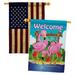 Breeze Decor 2-Sided Polyester 40 x 28 in. House Flag in Blue/Red/White | 40 H x 28 W in | Wayfair BD-BI-HP-105029-IP-BOAA-D-US09-BD