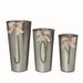 The Holiday Aisle® Joy 3 Piece Metal Bucket Set Metal in Gray | 18 H x 9 W x 9 D in | Wayfair 2770A45234324E2F87DB1E9D5B1D6F33