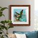 Rosecliff Heights Color Tint Dock - Picture Frame Photograph Paper, Solid Wood in Blue/Green/Indigo | 27.5 H x 27.5 W x 1.5 D in | Wayfair