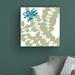 Winston Porter Silhouette by Trish Sierer - Wrapped Canvas Graphic Art Canvas in Blue/Green/White | 24 H x 24 W x 2 D in | Wayfair