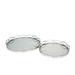 Juniper + Ivory Grayson Lane Set of 2 3 In. x 18 In. Contemporary Tray Silver Stainless Steel - 59233
