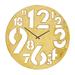 Juniper + Ivory Grayson Lane 24 In. x 24 In. Contemporary Wall Clock Gold Aluminum - 89928