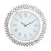 Juniper + Ivory Grayson Lane 20 In. x 2 In. Glam Wall Clock Silver MDF - 67981