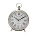 Juniper + Ivory 7 In. x 6 In. Clock Silver Stainless Steel and Aluminum - 40681