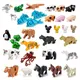 Mini blocs de construction animaux compatibles pour enfants MOC tortues oiseau dauphin poisson