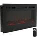 Sunnydaze Modern Flame Mounted Indoor Electric Fireplace