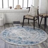 Blue/Gray 79 x 0.31 in Area Rug - Langley Street® Fitz Oriental Sky Blue Area Rug Polypropylene | 79 W x 0.31 D in | Wayfair