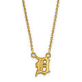 Women's Detroit Tigers 18'' 14k Yellow Gold Small Pendant Necklace