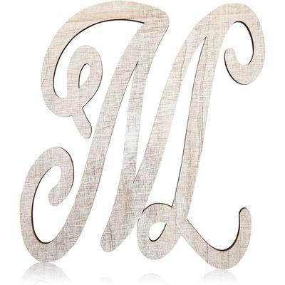 Rustic Wood Monogram Letter M (13 in.)