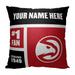 The Northwest Group Atlanta Hawks 18'' x Colorblock Personalized Throw Pillow
