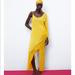 Zara Dresses | Brand New Zara Asymmetrical Maxi Dress | Color: Yellow | Size: S