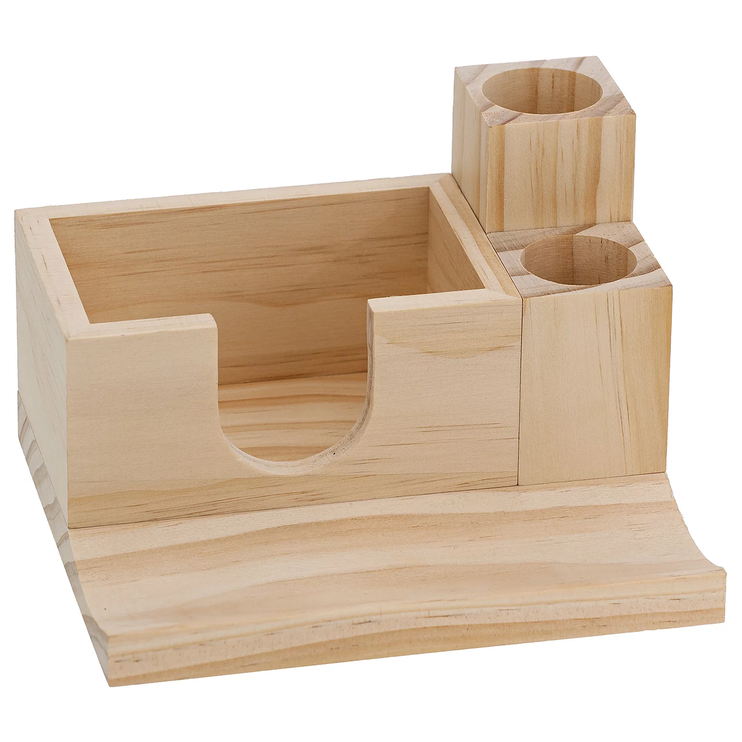 Stifte- und Papierhalter aus Holz, natur Image