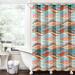 Lush Decor Hailey Watercolor Wave Cotton Shower Curtain