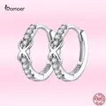 Bamoer – boucles d'oreilles classiques en argent Sterling 925 symbole infini pour femme bijoux de