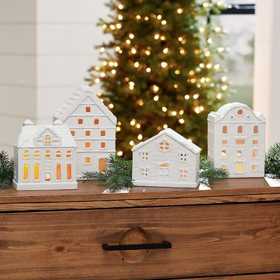 Christmas Village Decor Homes - Round Roof - Grand...
