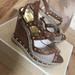 Michael Kors Shoes | Micheal Kors Studded Wedges | Color: Brown/Tan | Size: 7
