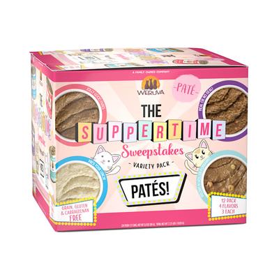 Weruva Pate The Suppertime Sweepstakes Variety Pack Wet Cat Food, 3 oz., Count of 12