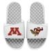 Men's ISlide White Minnesota Golden Gophers Split Slide Sandals