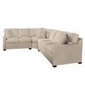 Gray/Brown Sectional - Braxton Culler Gramercy Park 3-Piece Upholstered Sectional Polyester/Revolution Performance Fabrics®/Cotton/Other Performance Fabrics | Wayfair