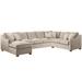 Gray Sectional - Braxton Culler Oliver 138" Wide Revolution Performance Fabrics® Corner Sectional Polyester/Revolution Performance Fabrics®/Cotton/Other Performance Fabrics | Wayfair