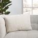 Nikki Chu Deco Pfeiffer Rectangular Cotton Pillow Cover & Insert Polyester/Polyfill in White | 24 H x 16 W x 6 D in | Wayfair PLW103786