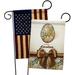 Breeze Decor Easter Faberge Egg 2-Sided Polyester 18 x 13 in. Garden Flag in Brown/White | 18.5 H x 13 W in | Wayfair