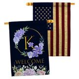 Breeze Decor K Initial 2-Sided Polyester 40 x 28 in. House Flag | 40 H x 28 W in | Wayfair BD-FL-HP-130245-IP-BOAA-D-US21-BD