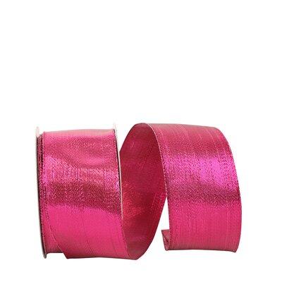 The Holiday Aisle® Solid Ribbon Fabric in Pink | 2.5 H x 5 W x 5 D in | Wayfair 530253996966439D92A1FA67D71D9191