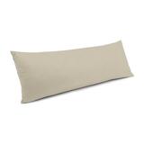 Orren Ellis Kenitha Down Blend Rectangular Lumbar Pillow Down/Feather/Linen in White/Brown | 14 H x 36 W x 6 D in | Wayfair