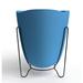 Latitude Run® Polyethylene Resin Pot Planter Plastic/Metal in Blue | 8.86 H x 7.87 W x 7.87 D in | Wayfair C744C06E51694EEE9294BFB312D0B128