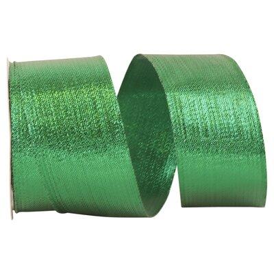 The Holiday Aisle® Solid Ribbon Fabric in Green | 2.5 H x 5 W x 5 D in | Wayfair 67C10578EC44483192ED8CDA1544A1C5