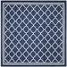 Blue/Navy 96 x 0.4 in Area Rug - House of Hampton® Daneya Geometric Navy/Beige Area Rug Polypropylene | 96 W x 0.4 D in | Wayfair
