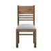 Loon Peak® Corsica Tufted Ladder Back Side Chair in RH Light Wood/Upholstered/Fabric in Brown/Gray/Yellow | 38 H x 19 W x 19 D in | Wayfair