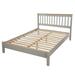Union Rustic Akmini Solid Wood Platform Bed Wood in Gray | 39.37 H x 78.11 D in | Wayfair 771106D0F3494C9193758ED0DADCE533