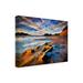 Highland Dunes Rocky Coast 6 by Dennis Frates - Wrapped Canvas Photograph Canvas, Wood in Blue/Gray/Orange | 14 H x 19 W x 2 D in | Wayfair