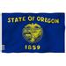 ANLEY Oregon State 2-Sided Polyester 36 x 60 in. House Flag in Blue/Yellow | 36 H x 60 W in | Wayfair A.Flag.StateOregon
