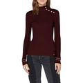 Morgan Women's Pull boutons épaule MAVAO Pullover Sweater, Wine red, S