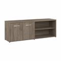 Bush Business Furniture Studio C Low Storage Cabinet with Doors and Shelves in Modern Hickory - Bush Business Furniture SCS160MH