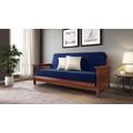 Denali Warm Cherry Full Stratus Blue - Strata Furniture WFDEWCSB