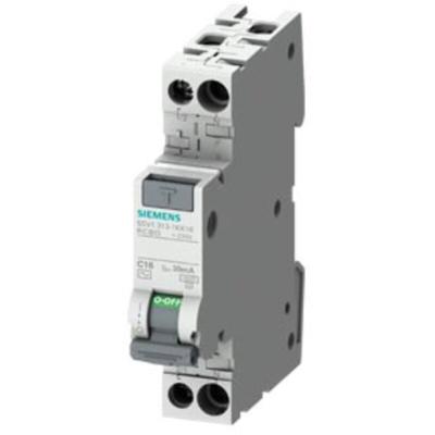 Siemens - FI/LS-Schalter 6A 1P+N 4,5kA 30mA c ac 1M 5SV13131KK06