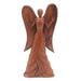 Novica Handmade Angel In Heaven Wood Statuette - 11.75" H x 6.25" W