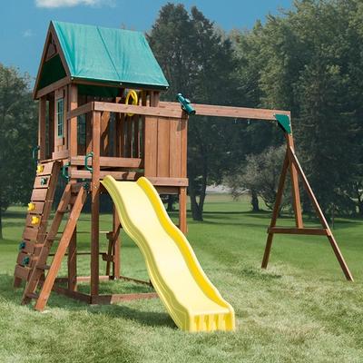 Swing-N-Slide Altamont Wood Outdoor Swing Set with Slide